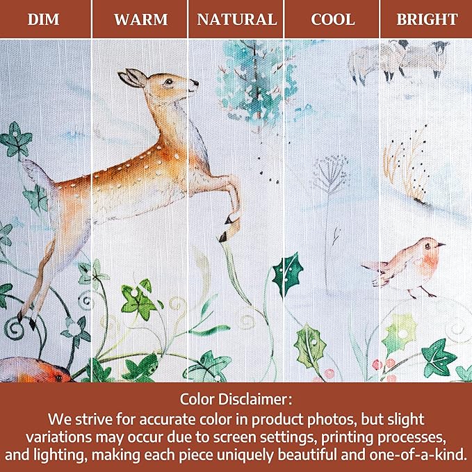 Maison d' Hermine Table Cloth Rectangle Table 100% Cotton 60 x 90 Inches Fall Tablecloth Reusable Everyday Use for Thanksgiving Christmas Decorations Dining Farmhouse Party (Snowy World)