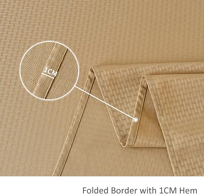 maxmill Jacquard Tablecloth Stain Resistant Waterproof Wrinkle Resistant Spillproof Washable Soft Weaved Texture Table Cloth for Dining Room, Indoor Outdoor Use, Rectangle 60 x 140 Inch, Beige