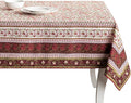 Maison d' Hermine Table Cloth Rectangle Table 100% Cotton 70 x 140 Inches Fall Tablecloth Reusable Everyday Use for Thanksgiving Christmas Decorations Dining Farmhouse Party (Reveillon Au Jardin)