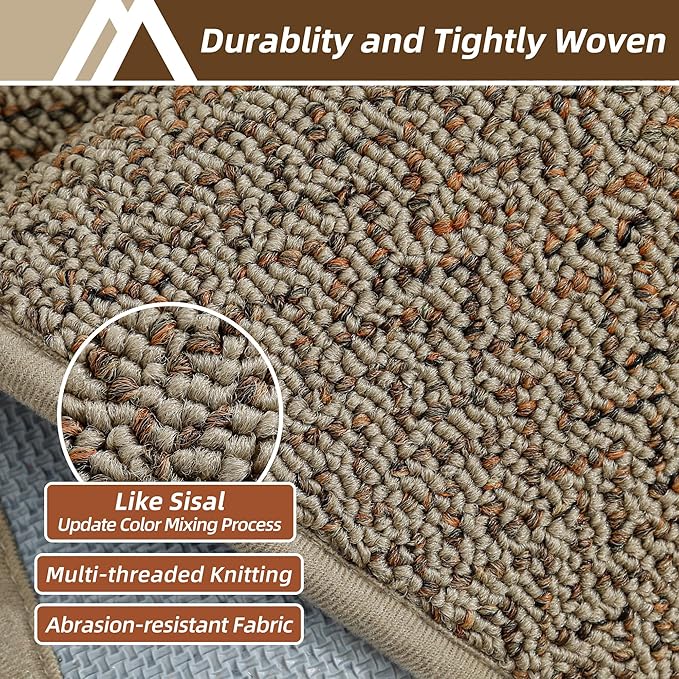 COSY HOMEER Kitchen Rugs and Mats 2PCS Non Slip Kitchen Mats for Floor Washable Stain Resistant Kitchen Runner Rug Sets Absorbent Kitchen Floor Mat 20"x32"+20"x48",Taupe