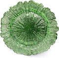 allgala 13-Inch 48-Pack Case Lot Heavy Quality Round Charger Plates-Reef Green-HD80335