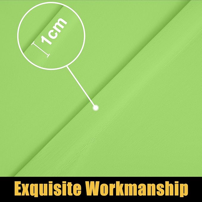 Smiry Rectangle Picnic Table Cloth, Waterproof Elastic Fitted Tablecloths for 6 Foot Tables, Washable Polyester Table Cover for Camping, Indoor and Outdoor (Lime Green, 30"x72")