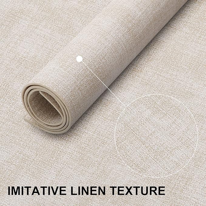 homing Faux Leather Heat Resistant Placemats 8 Packs, Waterproof Wipeable Dining PU Place Mats for Indoor & Outdoor, Easy to Clean, Beige