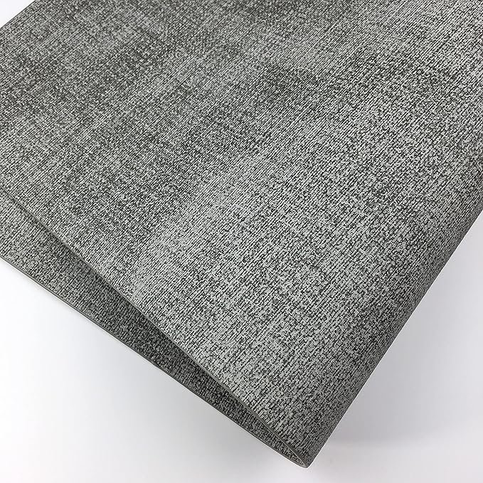 WAZAIGUR Waterproof Easy to Clean Non-Slip Heat Resistant Thick Faux Leather Placemats for Dining Table Set of 8,Light Grey