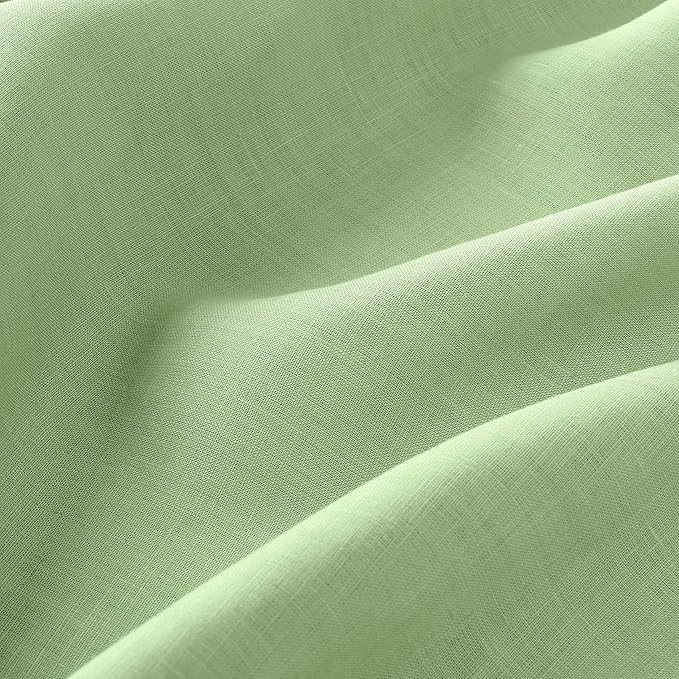 D'Moksha Homes Sage Green Linen Tablecloth 54 x 72 Inch - 100% Pure Linen Tablecloth for Rectangle Tables - Machine Washable Table Cloth for Spring, St Patricks Day, Easter