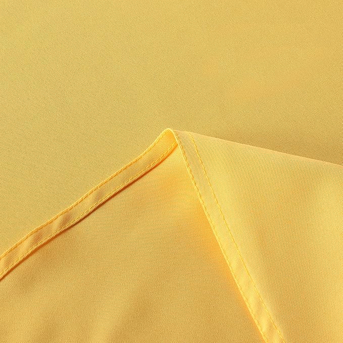 sancua Rectangle Tablecloth - 60 x 102 Inch - Stain and Wrinkle Resistant Washable Polyester Table Cloth, Decorative Fabric Table Cover for Dining Tables, Buffet Parties and Camping, Yellow