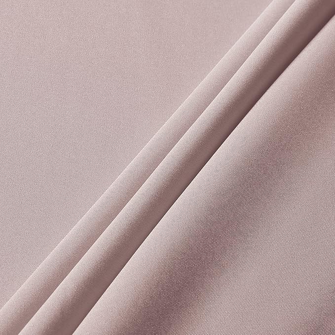 sancua Rectangle Tablecloth - 90 x 132 Inch - Stain and Wrinkle Resistant Washable Polyester Table Cloth, Decorative Fabric Table Cover for Dining Tables, Buffet Parties and Camping, Blush