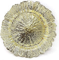 allgala 13-Inch 6-Pack Heavy Quality Round Charger Plates-Reef Gold-HD80331