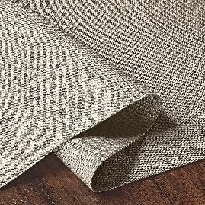 D'Moksha Homes Linen Natural Table Runner 108 Inches Long - 100% Pure Linen Dining Table Runner 14 x 108 Inch for Valentines, Spring, Easter - Machine Washable