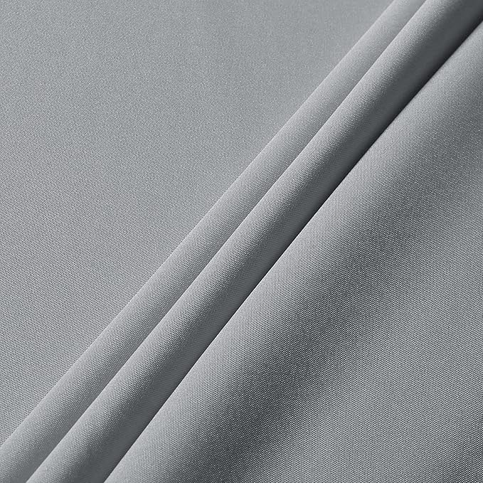 sancua Rectangle Tablecloth - 54 x 108 Inch - Stain and Wrinkle Resistant Washable Polyester Table Cloth, Decorative Fabric Table Cover for Dining Tables, Buffet Parties and Camping, Silver Grey