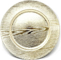 allgala Heavy Quality Round Charger Plates - Chargers for Dinner Plates - Set of Charger Plates for Table Decor - Ideal for Weddings, Thanksgiving Parties & Holidays - Grain Gold (13-Inch 48-Pack)
