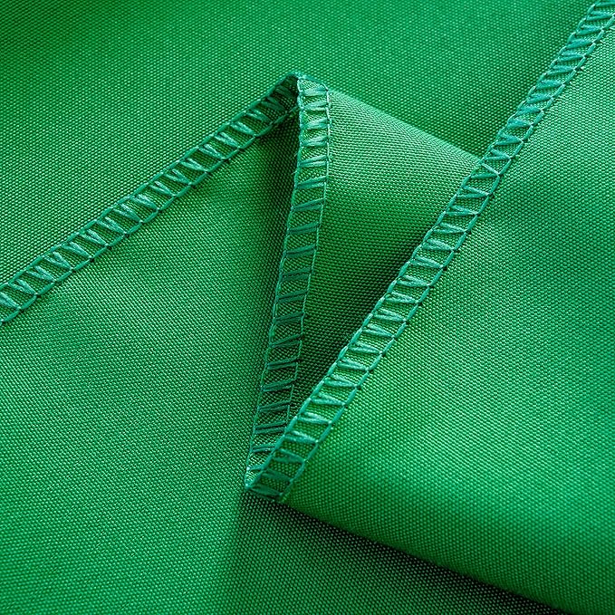 2-Pack 90x156 inch Forest Green Table Cloths, Solid Stain and Wrinkle Resistant Oblong Tablecloth, Premium Plain Weave Polyester Fabric Rectangle Table Linen Covers for Hotel, Banquet