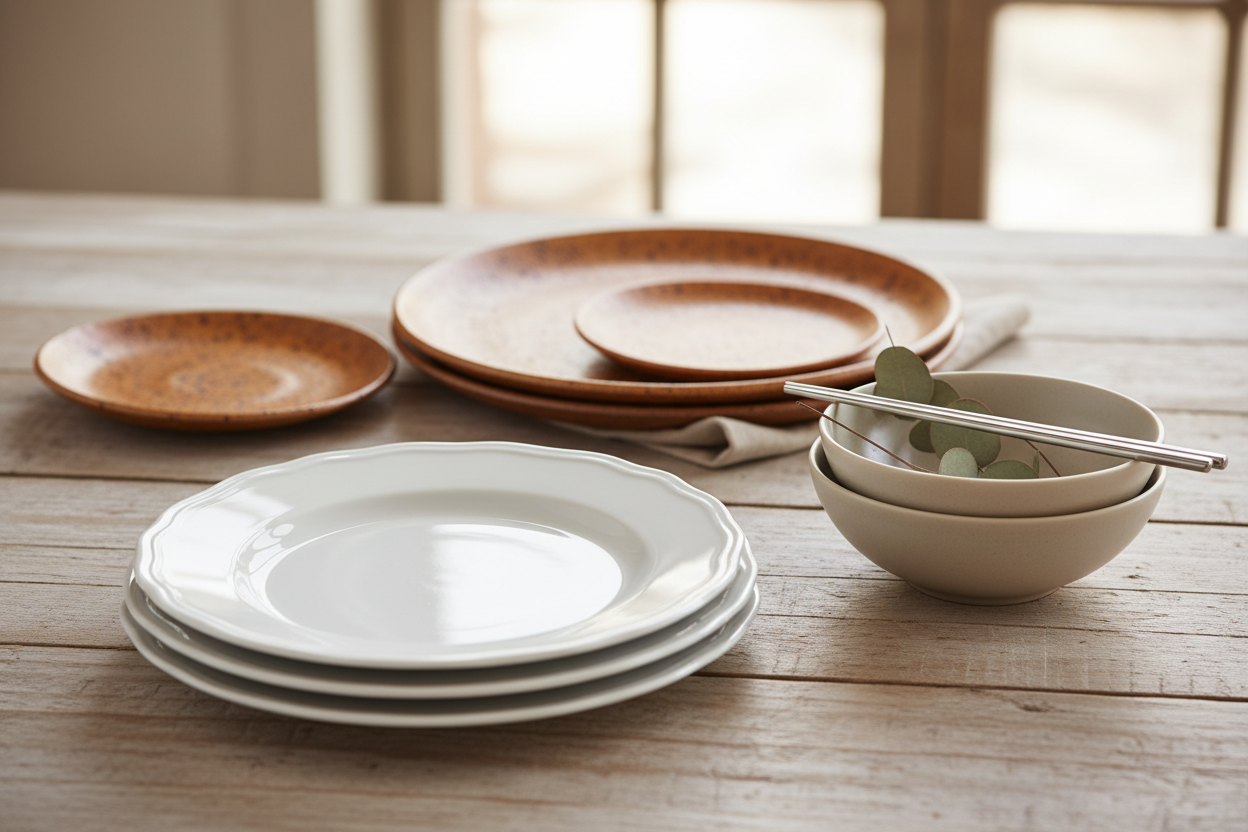 Whether you prefer classic porcelain, modern ceramic, or versatile stoneware, Homely Ware offers tableware that combines beauty with durability